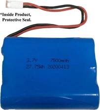 3.7V 7500mAh 3 Cell Lithium ion 27.75Wh Battery Pack / In Product