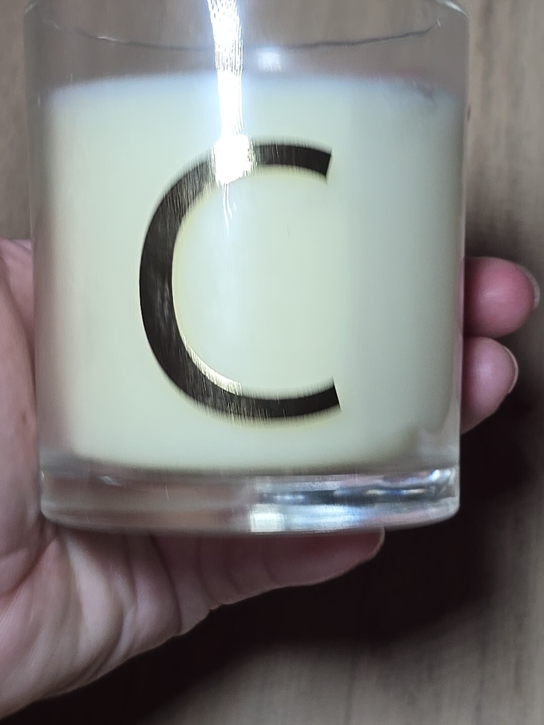 Monogram Letter C Candle Midnight Kiss Scent 3.5" Modern Expressions in Gift Box