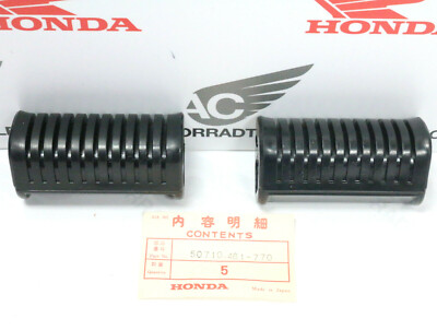 Honda GL 1100 A I Gummi Satz Fußraste NOS rubber set pillion step footrest