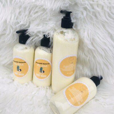 Pina colada Creamy Body wash| Pineapples Coconut Milk 8oz | SLS & Paraben free