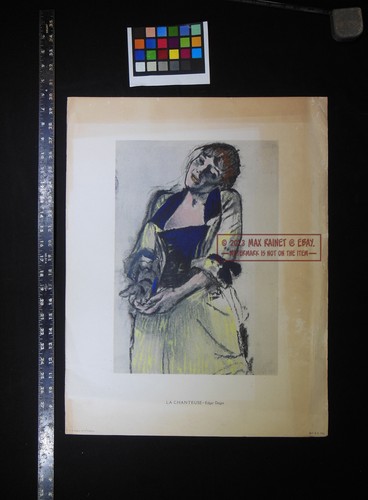 La Chanteuse (1878) Edgar Degas * 1946 * Vintage Serigraph Print New York - Picture 3 of 15
