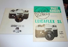 Leitz Brochure  Photos 1960s Leicaflex SL Original Scarce Leica Argus Test