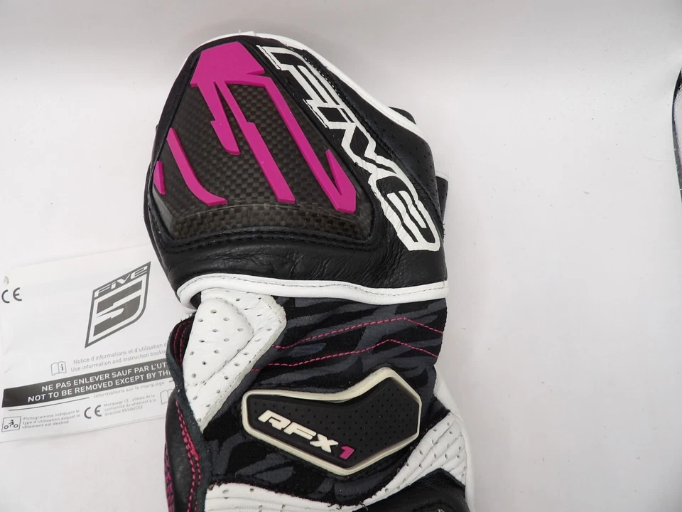 Five5 Guantes Moto RFX1 Mujer Negro Rosa Talla Pequeña/8 Mujer Foto 3 de 4