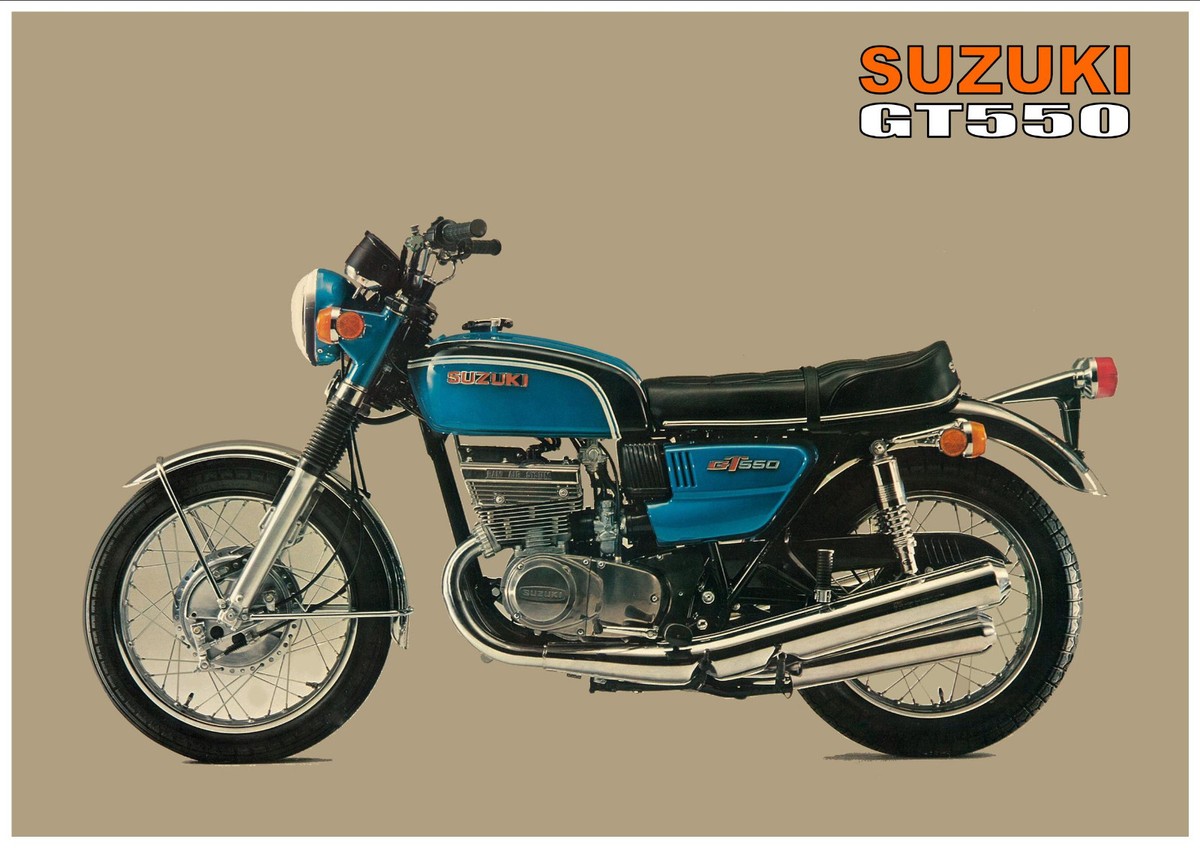 SUZUKI Poster GT550 GT550J Indy 1972 Suitable to Frame | eBay