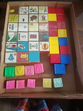 Vintage Antique Alphabet ABC shapes numbers Tupperware and others