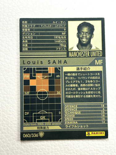 Panini Louis Schimanski Jacket 060/336 2005 Wccf European Clubs English Card - 第 2/2 張圖片