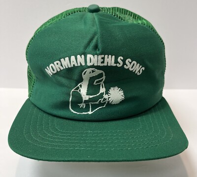 Vtg Norman Diehls Son WELDER Mesh Trucker Hipster Snapback Hat Cap USA FREE  SHIP