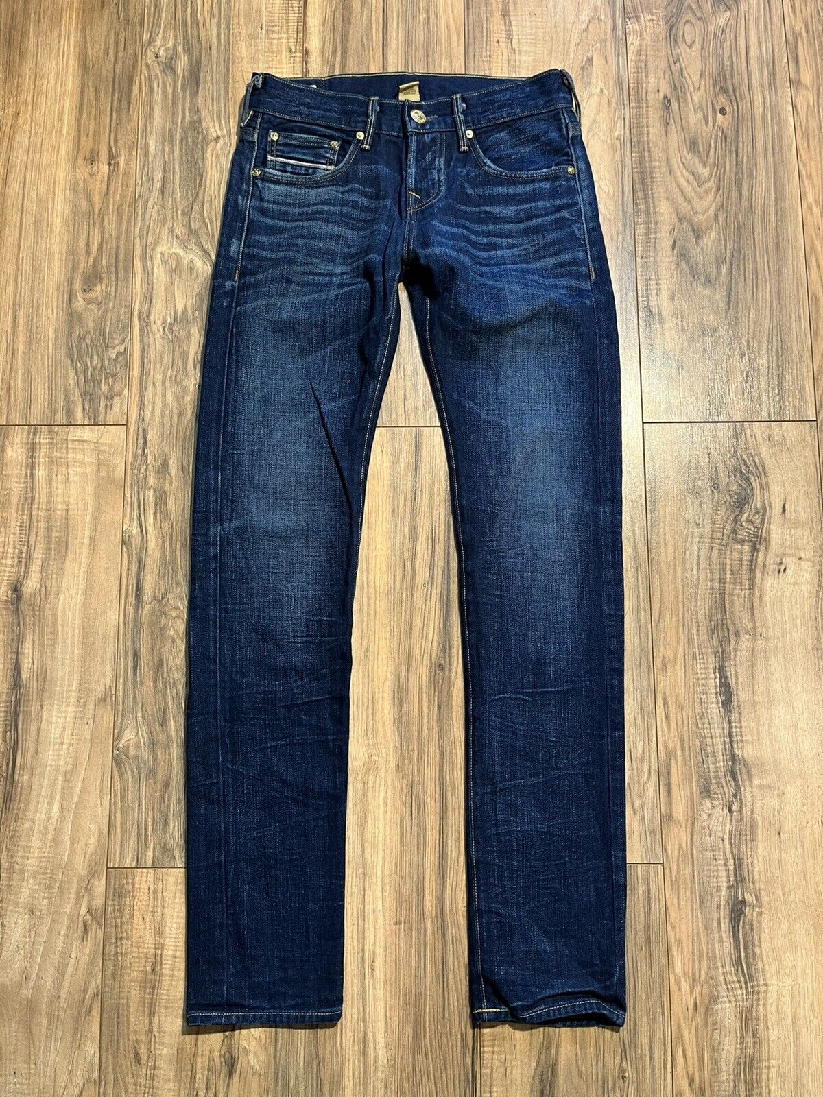 TRUE 絶品 RELIGION'ROCCO Skinny Button 上質 Fly Limited Sz 28 Selvedge Jeans Edition