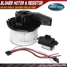 HVAC Heater Blower Motor &Resistor Kit for GMC Yukon XL 1500/2500 Cadillac Chevy