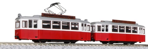 N Scale Kato 14-806-3 My Tram Classic Duewag T2 Streetcars Set Red Light F/S New - Picture 5 of 24