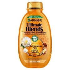 3 x Garnier Ultimate Blends Marvellous Oils Shampoo 400ml 11.06 per litre