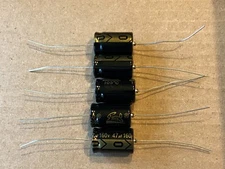 5pc Electrolytic Capacitor Axial 2000hr +105℃ RoHS 47uF 160V φ13x21mm Supertech