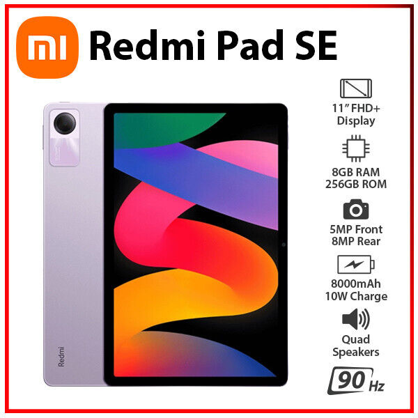 Wi-Fi)Xiaomi Redmi Pad SE 8GB+256GBGB PURPLE Octa Core Wi-Fi)Xiaomi Redmi Pad SE 8GB+256GBGB PURPLE Octa Core