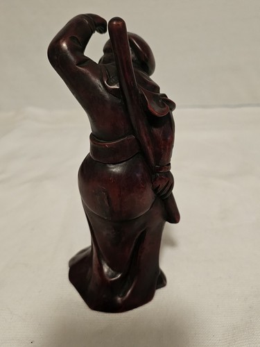 Wooden Carved -Monkey King Sun Wu Kong 7" Tall Asian Carving - 第 4/6 張圖片