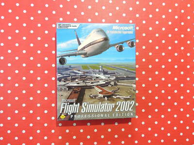 Microsoft Flight Simulator 2002 Professional Edition PC Spiel Big Box Anleitung