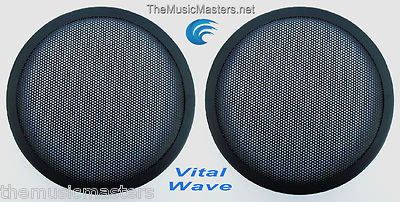 2X 8'' inch Sub Woofer ''Clipless'' Fine Mesh GRILL Speaker Protective Covers VWLTW