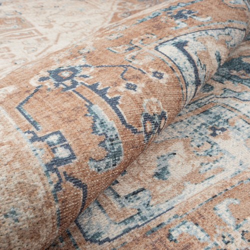 GLN Rugs Hopa - Maschinenwaschbarer Vorleger - Türkisch Braun/Blau Heimteppiche - Bild 28 von 63