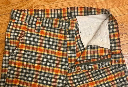 Vintage 60’s Herren 31x34 Bell Bottom Slacks Rockabilly Hose Pants Disco - Bild 7 von 10