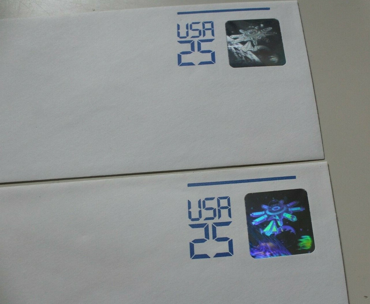 Space Station 3D Hologram Stamp on Envelope USA 25 Cent 1989 (2) eBay