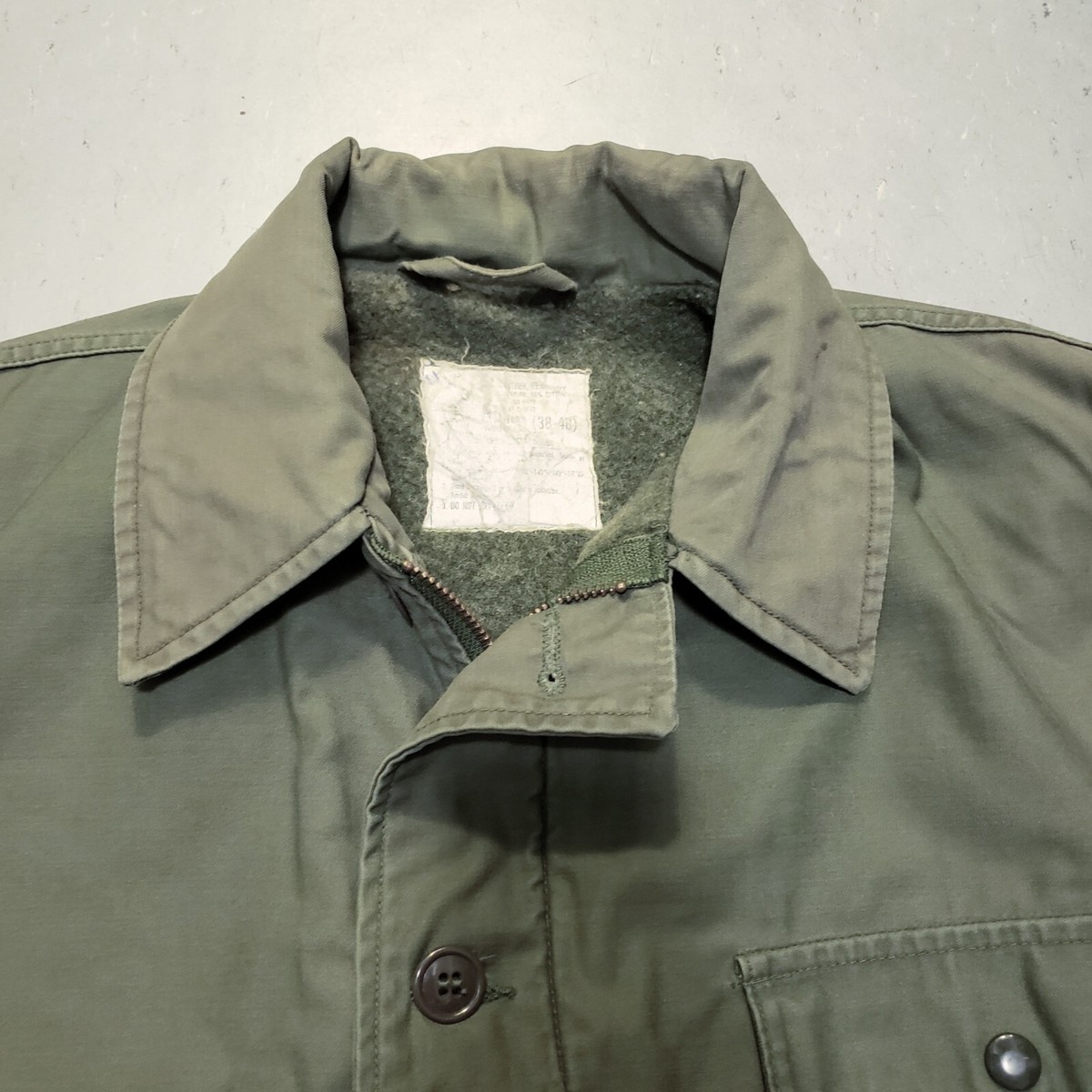 Vtg 80s USN A-2 Deck Jacket post war US NAVY Field Coat Size