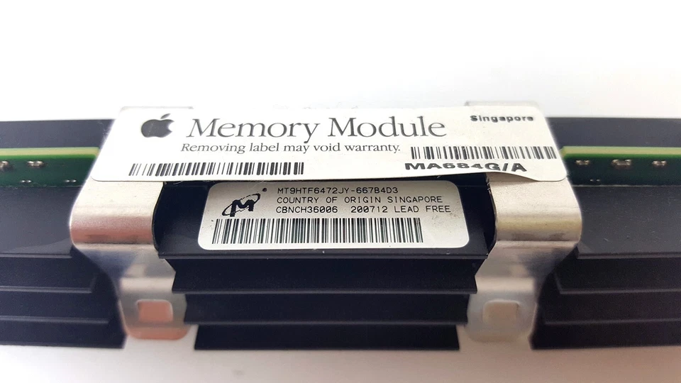 Micron 512MB PC2-5300 DDR2 Server Memory Fully Buffered MT9HTF6472JY-667B4D3 - Image 2 of 2