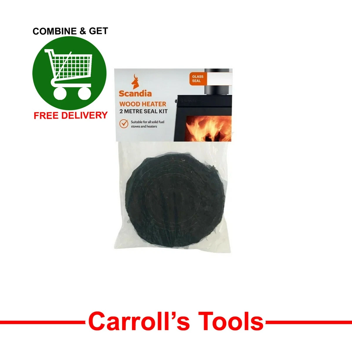 Scandia - Wood Heater 2m Seal Kit | eBay