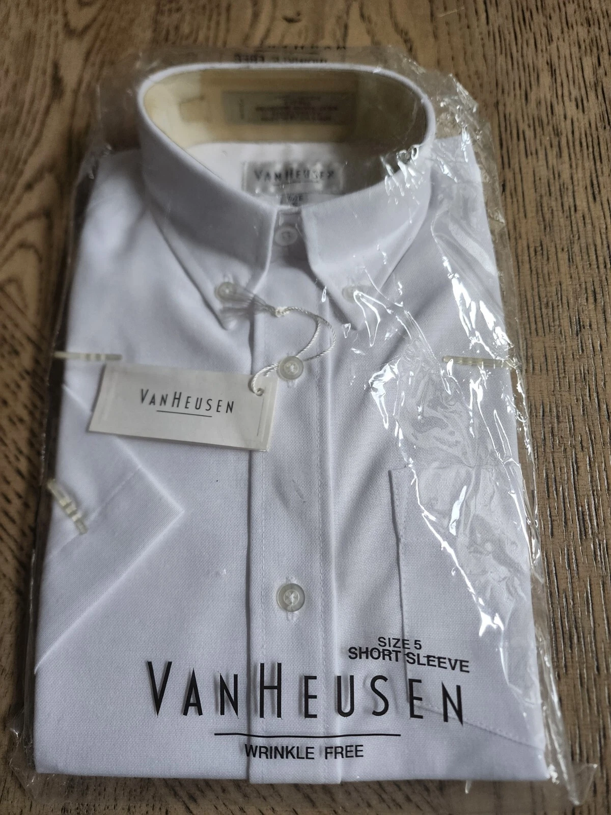 VANS Camicia abito van heu ragazzo taglia 5 abbottonati senza rughe nuova con etichette Oxford