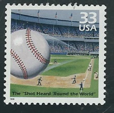 Scott #3187-c...33 Cent ... Celebrate...1950s...1951 Pennant Race...3 Stamps