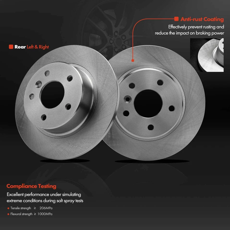 Rear Disc Brake Rotor for Land Rover Discovery 1999-2004 Range Rover 1995-2002 - Image 2 of 4