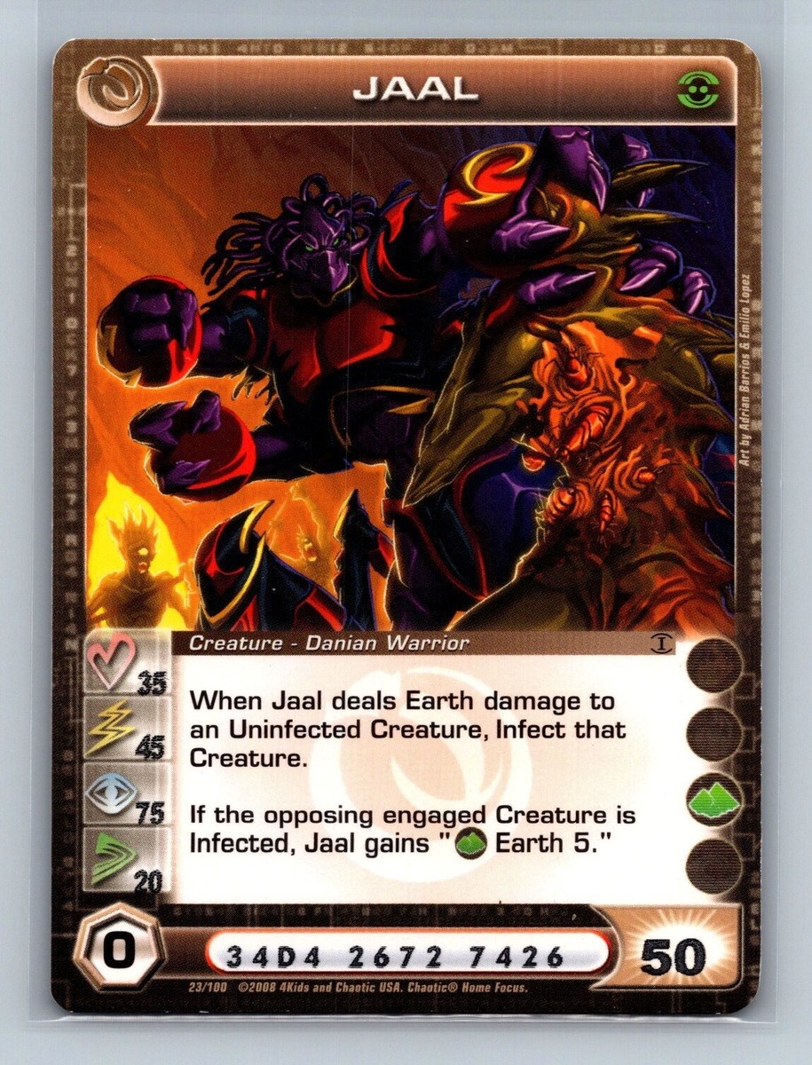 ChaosTCG オーガスト3.00 RRR コンプリートセット Chaotic TCG - Jaal 23/100 - 2 RANDOM MAX STATS - Zenith of the