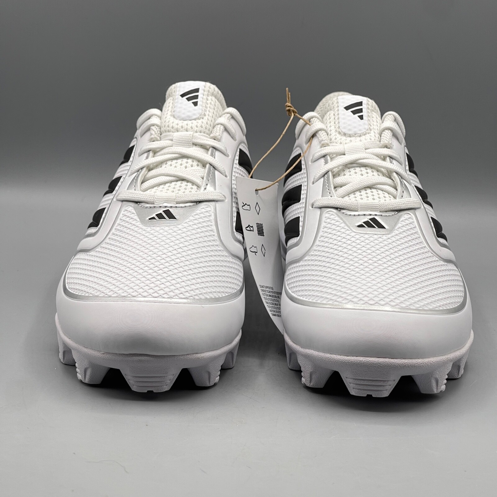Adidas Baseball Cleats Women’s 9.5 White PureHustle 3 MD Softball Molded IG7139