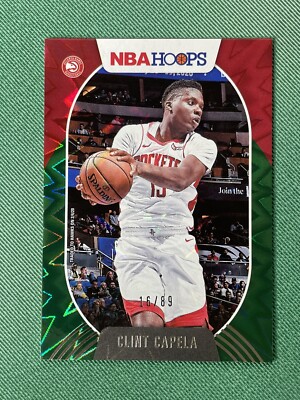 2020-21 Panini NBA Hoops Clint Capela Green Explosion /89 Hawks #107