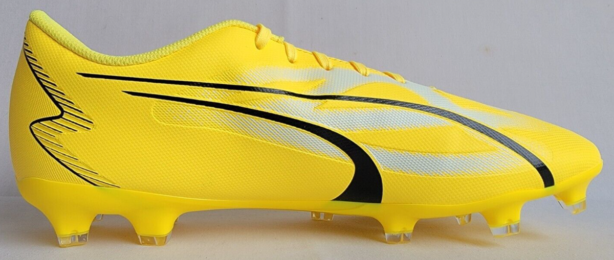 Puma Ultra Play FG/AG Soccer Cleats Yellow White Black Men’s Size 12 107423-04 PUMA Ultra Play FG/AG Voltage - Yellow Blaze/White/Black main image 4