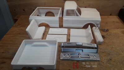 3D Printed RC CAR 1970s GMC Chevy C10 Truck 1/10 Body Shell Interior 313mm WB