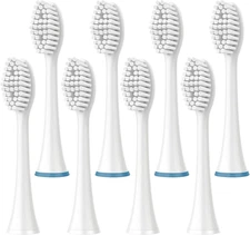8 Pack Standard Electric Toothbrush Replacement Heads for Dazzlepro White New
