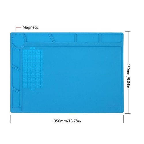 Multifunctional Silicone Soldering Mat with Grooves Repair Mats - 第 7/11 張圖片