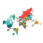 1PC World Map Pattern Wall Sticker Removable Wall Decoration Mural Decals for