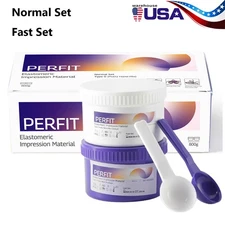 Dental Fast /Regular Set PVS VPS Impression Material Putty Base+ Putty Catalyst