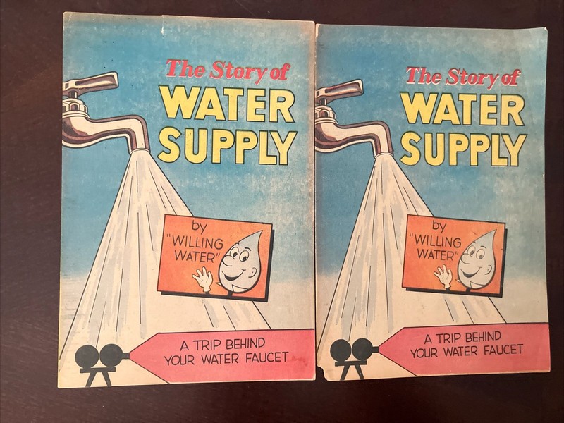 2 Vintage Comic The Story of Water Supply by American Water Works Assoc 1969