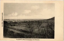 Old postcard St Agnant bombed by the Germans (183961)