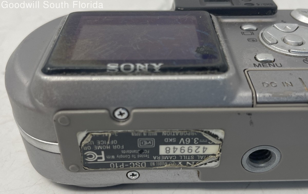 Sony Cyber-shot DSC-P10 5.0MP Digital Camera - Silver for sale