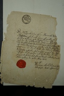 Konvolut Lot Geburtsurkunde Königsberg Preußen 1813 Kirchensiegel Stempel Signat
