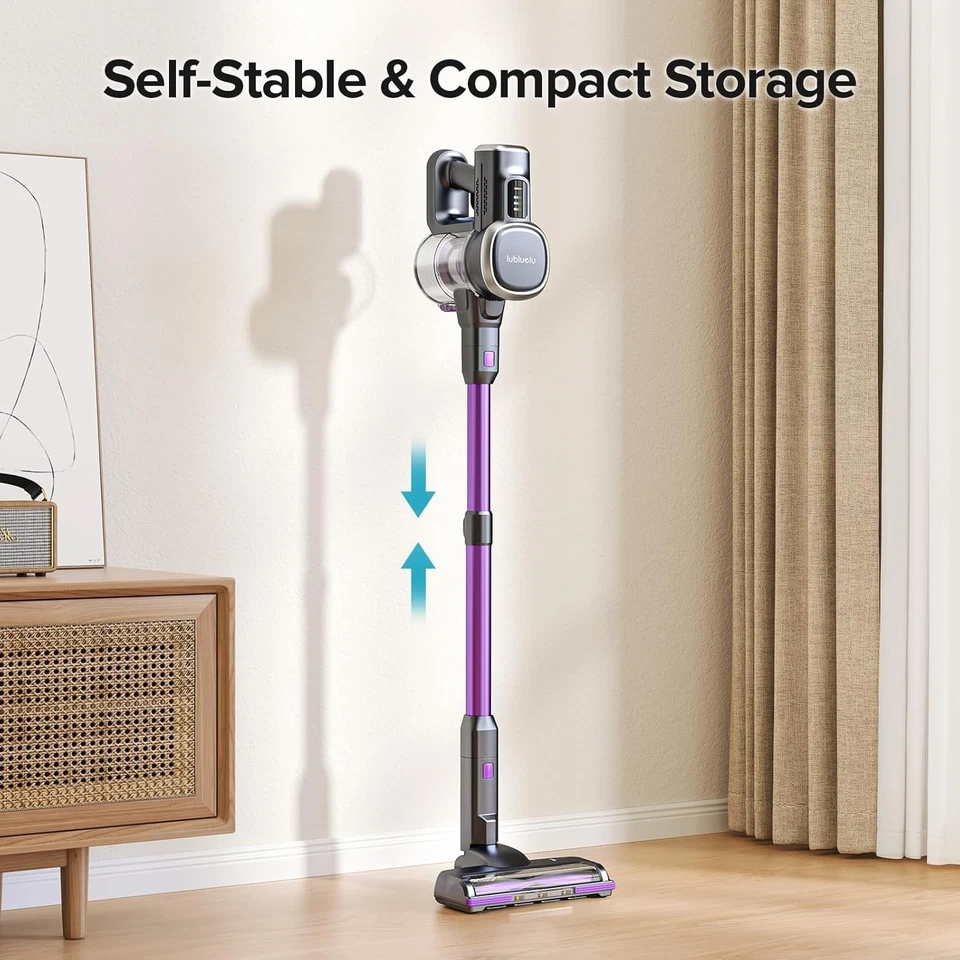 Aspirapolvere Senza Fili Potente Scopa Elettrica Senza Fili 50 Minuti/3 Modalità - Immagine 4 di 4