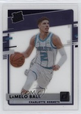 2020-21 Panini Clearly Donruss Rated Rookie Purple LaMelo Ball #87 1fm9