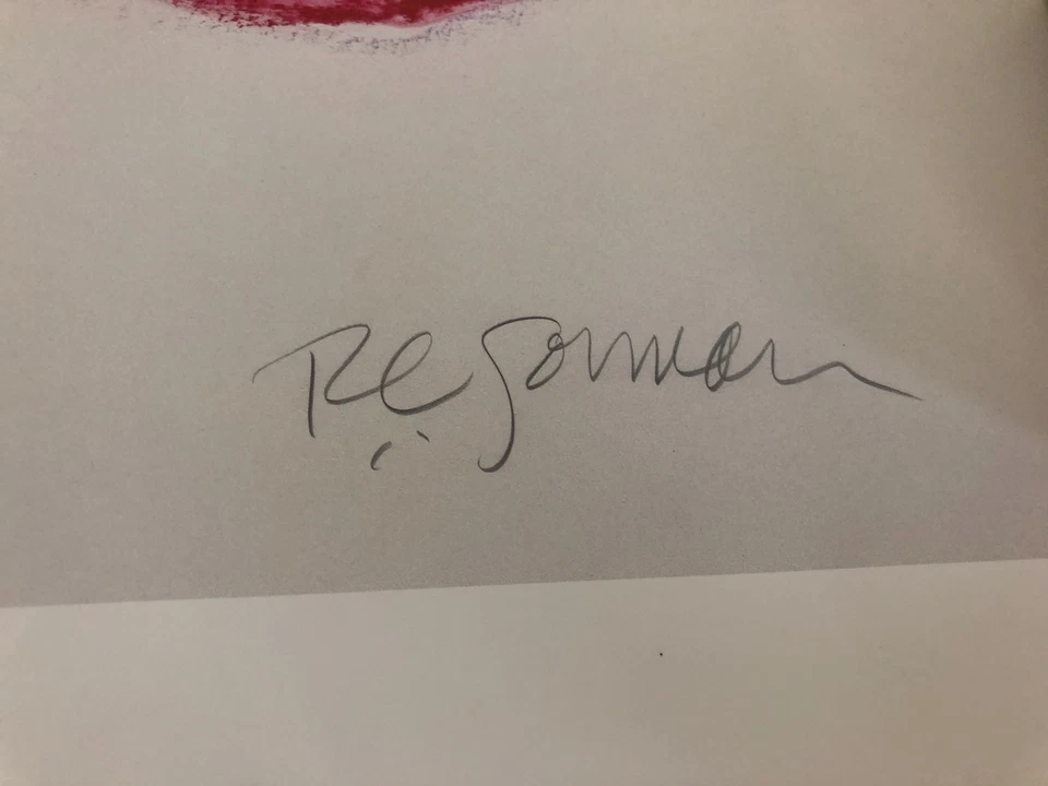 Póster R C Gorman Antonia Mujer Sentada Galería Río Grande Santa Fe 1991 firmado Foto 3 de 4