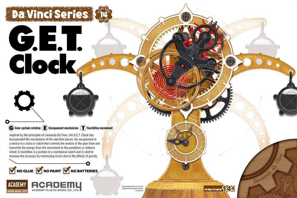## Academy 18185 Da Vinci G.E.T. Clock ##