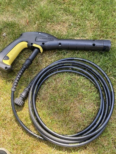 Karcher Pressure Washer Gun & 4M Hose Only 120 Bar Screw Fit K2 K3 in VGC