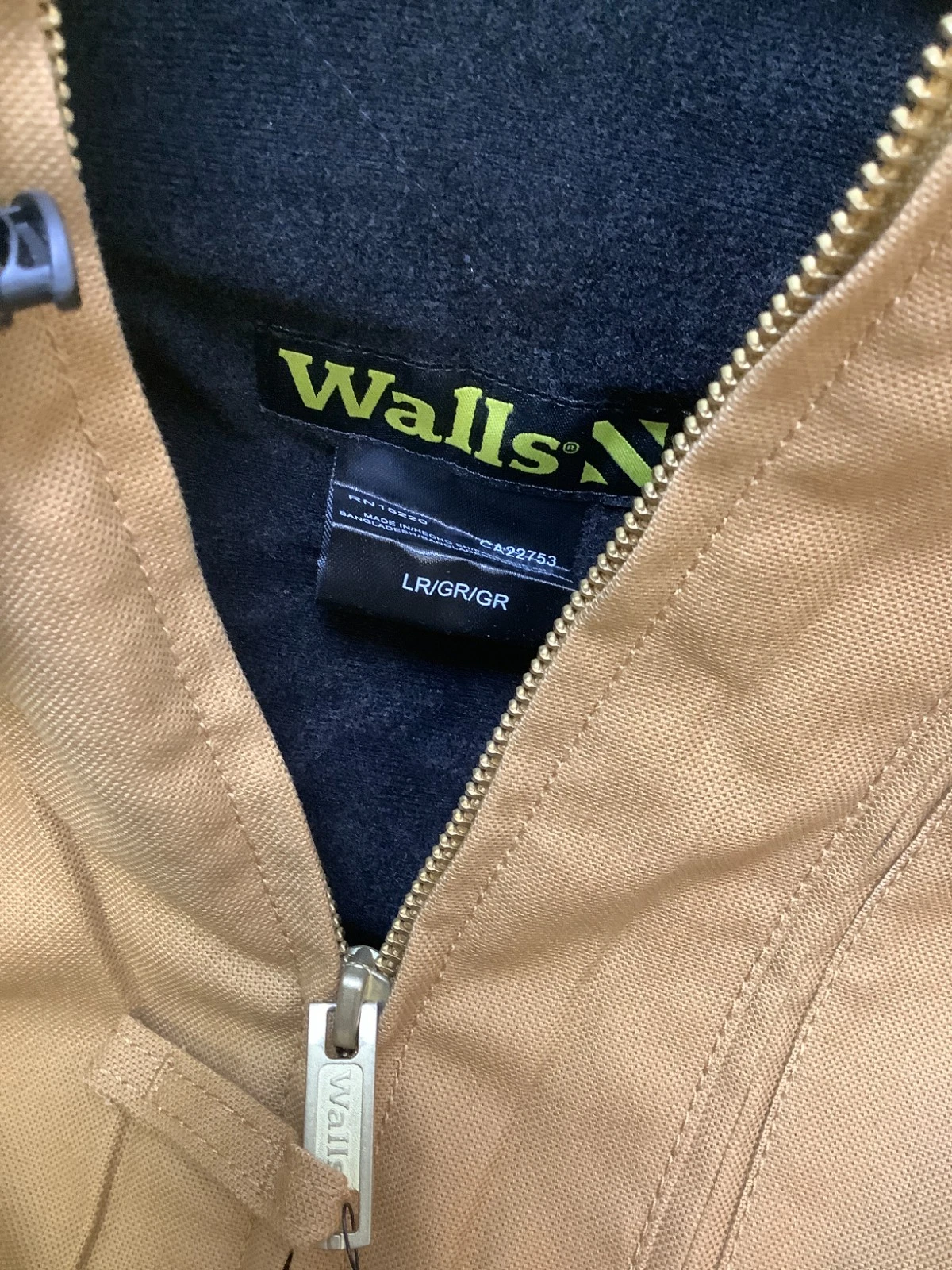 Walls EnduroFlex Insulated Bomber Jacket, Brown, Duck Canvas, Men's Large - product detail image 4