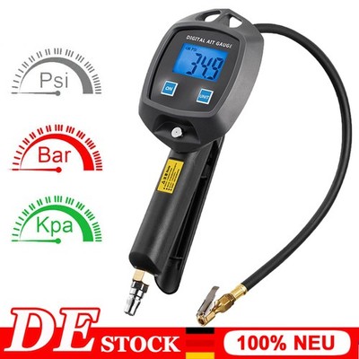 Reifenfüller Luftdruckprüfer Reifendruckprüfer Manometer Inflation LCD Digital