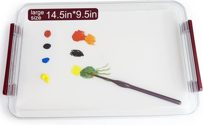 9.5X14.5X1.6 Inches Wet Palette for Miniature Models - Wet Pallete for Acrylic P